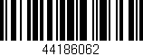 Código de barras (EAN, GTIN, SKU, ISBN): '44186062'