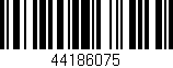 Código de barras (EAN, GTIN, SKU, ISBN): '44186075'
