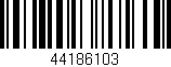 Código de barras (EAN, GTIN, SKU, ISBN): '44186103'