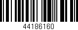 Código de barras (EAN, GTIN, SKU, ISBN): '44186160'