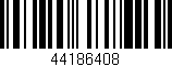 Código de barras (EAN, GTIN, SKU, ISBN): '44186408'