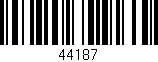 Código de barras (EAN, GTIN, SKU, ISBN): '44187'
