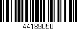 Código de barras (EAN, GTIN, SKU, ISBN): '44189050'