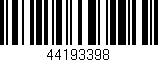Código de barras (EAN, GTIN, SKU, ISBN): '44193398'