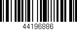 Código de barras (EAN, GTIN, SKU, ISBN): '44196886'