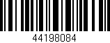 Código de barras (EAN, GTIN, SKU, ISBN): '44198084'