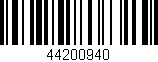 Código de barras (EAN, GTIN, SKU, ISBN): '44200940'