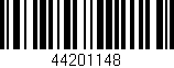 Código de barras (EAN, GTIN, SKU, ISBN): '44201148'