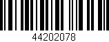 Código de barras (EAN, GTIN, SKU, ISBN): '44202078'