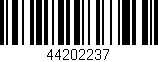 Código de barras (EAN, GTIN, SKU, ISBN): '44202237'