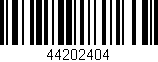 Código de barras (EAN, GTIN, SKU, ISBN): '44202404'