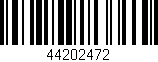 Código de barras (EAN, GTIN, SKU, ISBN): '44202472'