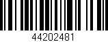 Código de barras (EAN, GTIN, SKU, ISBN): '44202481'
