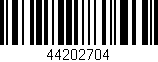 Código de barras (EAN, GTIN, SKU, ISBN): '44202704'