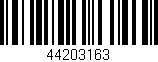 Código de barras (EAN, GTIN, SKU, ISBN): '44203163'