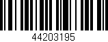 Código de barras (EAN, GTIN, SKU, ISBN): '44203195'