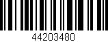 Código de barras (EAN, GTIN, SKU, ISBN): '44203480'
