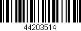 Código de barras (EAN, GTIN, SKU, ISBN): '44203514'