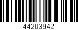 Código de barras (EAN, GTIN, SKU, ISBN): '44203942'