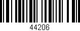 Código de barras (EAN, GTIN, SKU, ISBN): '44206'