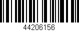 Código de barras (EAN, GTIN, SKU, ISBN): '44206156'