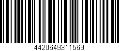 Código de barras (EAN, GTIN, SKU, ISBN): '4420649311569'