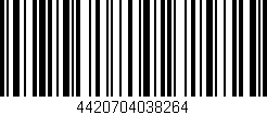 Código de barras (EAN, GTIN, SKU, ISBN): '4420704038264'
