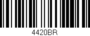Código de barras (EAN, GTIN, SKU, ISBN): '4420BR'