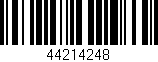 Código de barras (EAN, GTIN, SKU, ISBN): '44214248'