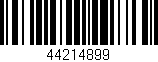 Código de barras (EAN, GTIN, SKU, ISBN): '44214899'