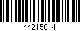 Código de barras (EAN, GTIN, SKU, ISBN): '44215014'