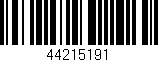 Código de barras (EAN, GTIN, SKU, ISBN): '44215191'
