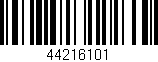 Código de barras (EAN, GTIN, SKU, ISBN): '44216101'