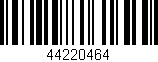 Código de barras (EAN, GTIN, SKU, ISBN): '44220464'