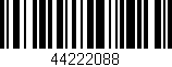 Código de barras (EAN, GTIN, SKU, ISBN): '44222088'