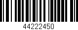 Código de barras (EAN, GTIN, SKU, ISBN): '44222450'