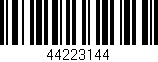 Código de barras (EAN, GTIN, SKU, ISBN): '44223144'