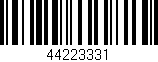 Código de barras (EAN, GTIN, SKU, ISBN): '44223331'