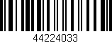Código de barras (EAN, GTIN, SKU, ISBN): '44224033'