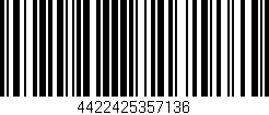 Código de barras (EAN, GTIN, SKU, ISBN): '4422425357136'