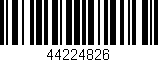 Código de barras (EAN, GTIN, SKU, ISBN): '44224826'