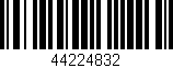 Código de barras (EAN, GTIN, SKU, ISBN): '44224832'