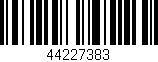 Código de barras (EAN, GTIN, SKU, ISBN): '44227383'