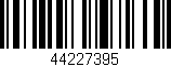 Código de barras (EAN, GTIN, SKU, ISBN): '44227395'