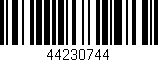 Código de barras (EAN, GTIN, SKU, ISBN): '44230744'