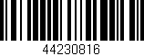 Código de barras (EAN, GTIN, SKU, ISBN): '44230816'