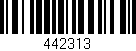 Código de barras (EAN, GTIN, SKU, ISBN): '442313'