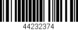 Código de barras (EAN, GTIN, SKU, ISBN): '44232374'