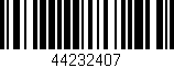 Código de barras (EAN, GTIN, SKU, ISBN): '44232407'