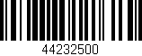 Código de barras (EAN, GTIN, SKU, ISBN): '44232500'
